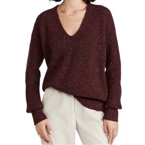 rag & bone Burgundy V-Neck Sweater